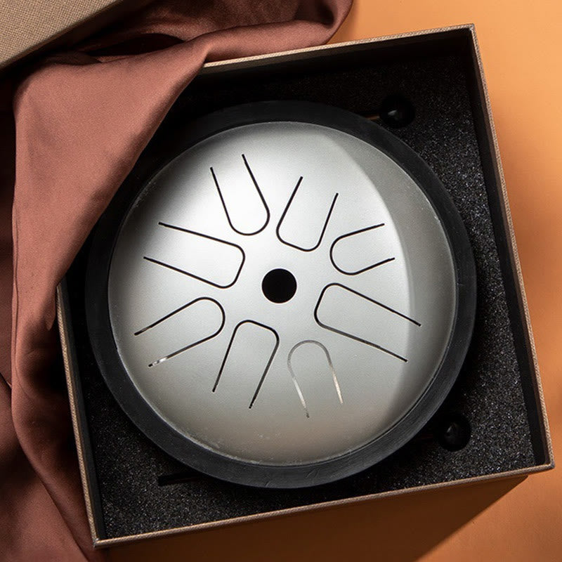 KarmaRipple's Steel Tongue Drum Sound Balancing Yoga Meditation Drum Kit 8 Note 6 Inch Percussion Instrument p1