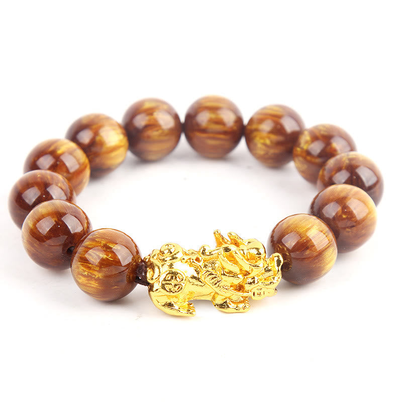 KarmaRipple's Fortunate Golden Tiger Eye Abundant Pixiu Bracelet p1