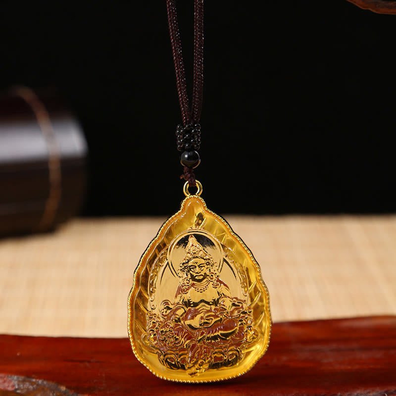 KarmaRipple's Tibetan Buddha Liuli Gemstone Serenity Pendant Necklace p1