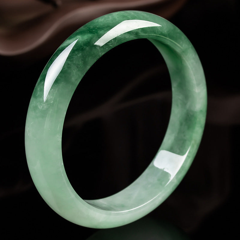 KarmaRipple's Authentic Jade Fortune Blessing Bangle Bracelet p1