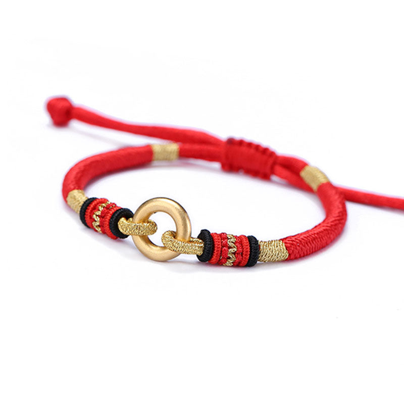 KarmaRipple's FengShui Fortunate Red String Pair Bracelet p1