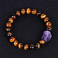 KarmaRipple's Tibetan Tiger's Eye Stone Protection Bracelet