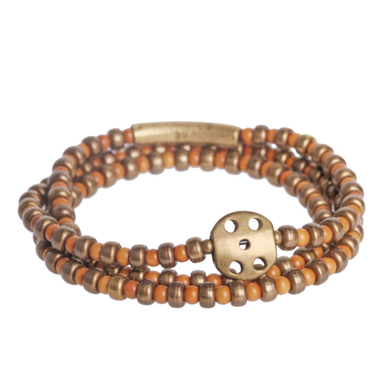 KarmaRipple's Retro Olive Pit Bronze Wealth Bracelet p8