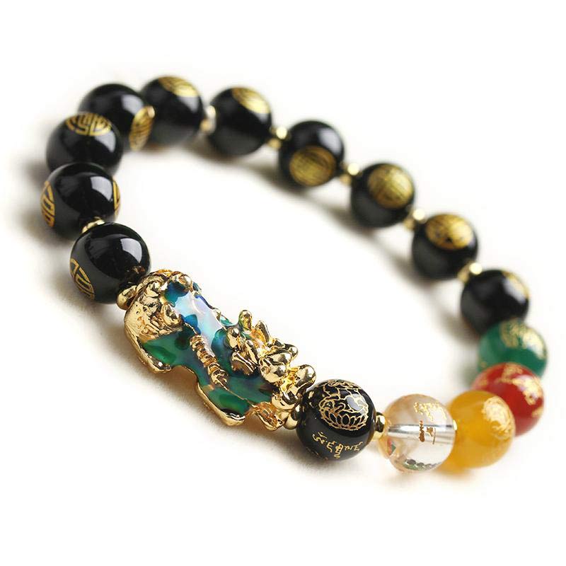KarmaRipple's Color-Changing Pixiu Obsidian Fortune Bracelet p2