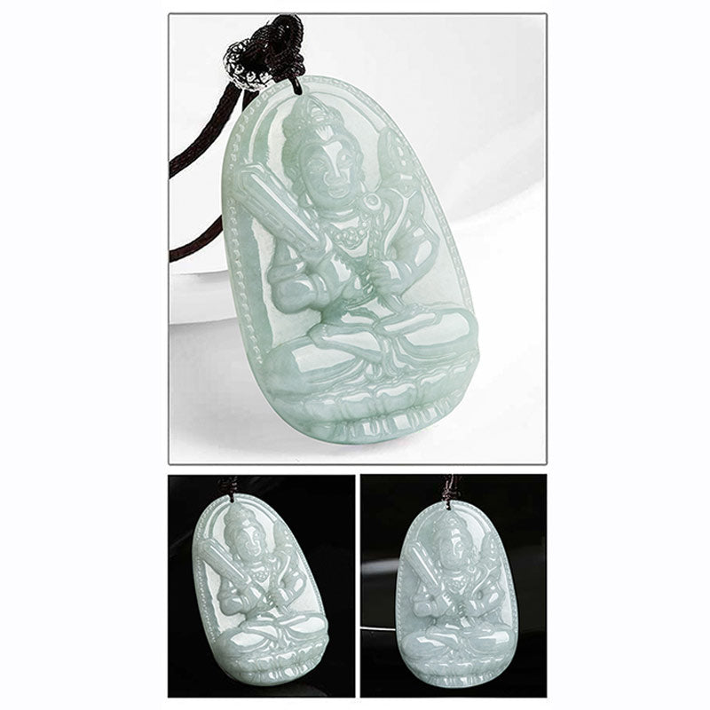 KarmaRipple's Chinese Zodiac Natal Buddha Jade Wealth Prosperity Pendant Necklace p10