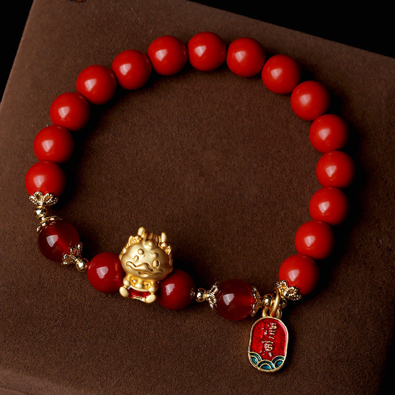 KarmaRipple's Year of the Dragon Authentic Cinnabar Ingot Protection Bracelet p3