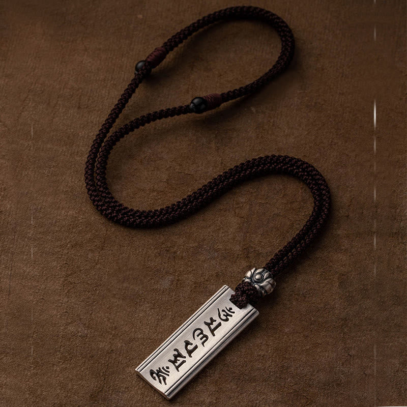 KarmaRipple's 999 Sterling Silver Om Mani Padme Hum Engraved Lotus Wisdom Pendant Necklace p15