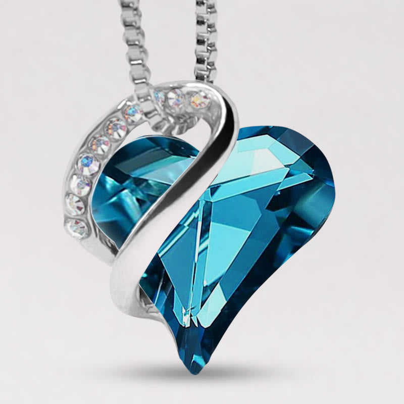 KarmaRipple's Love Heart Birthstone Balancing Energy Pendant Necklace p60