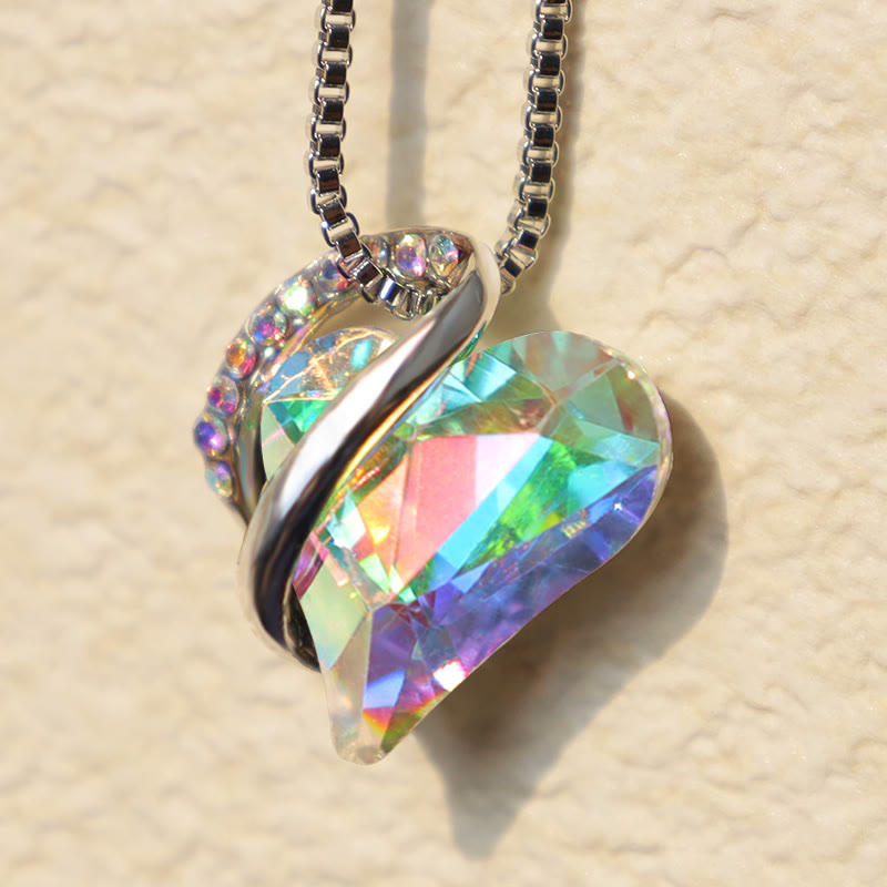 KarmaRipple's Love Heart Birthstone Balancing Energy Pendant Necklace p26