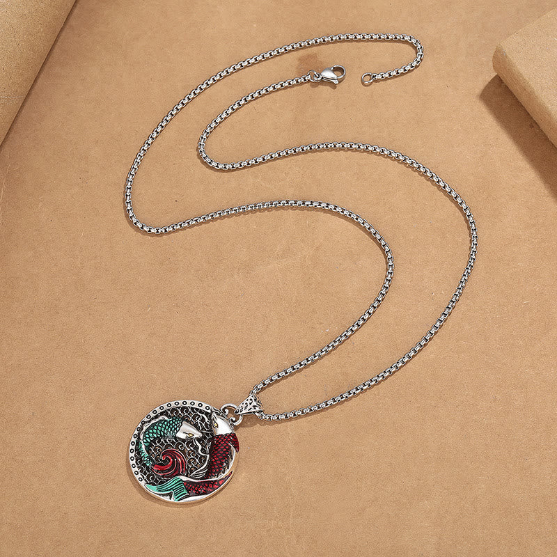 KarmaRipple's Tibetan Bronze Koi Fish Balancing Pendant p5