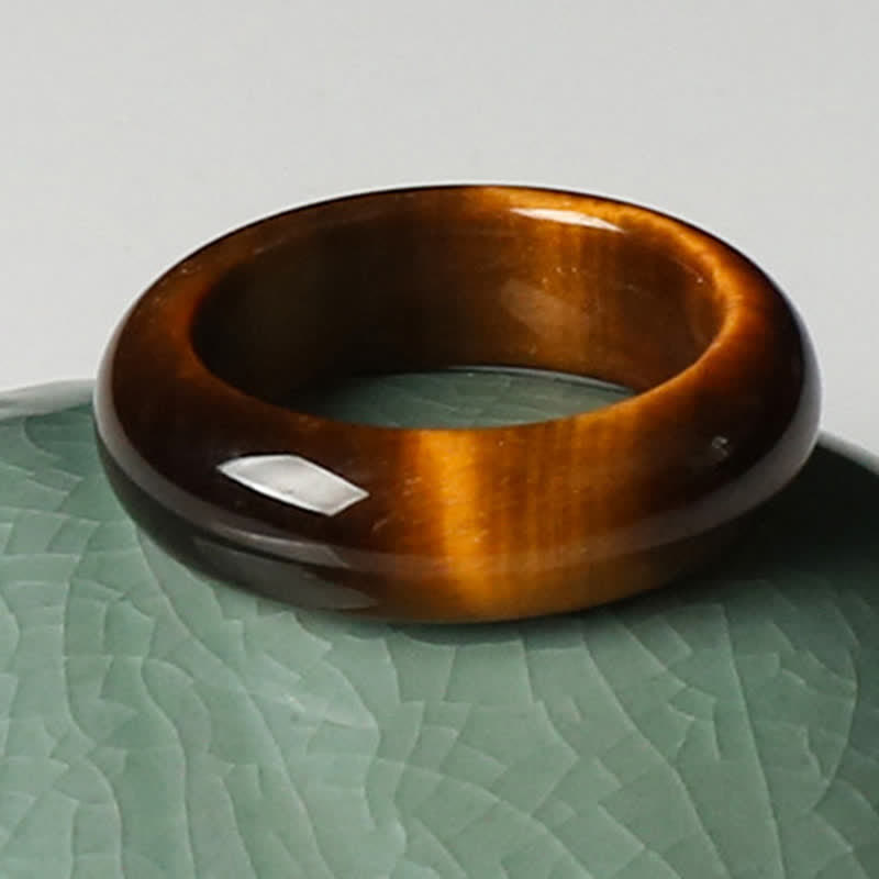 KarmaRipple's Tiger Eye Stone Strength Protection Ring p6