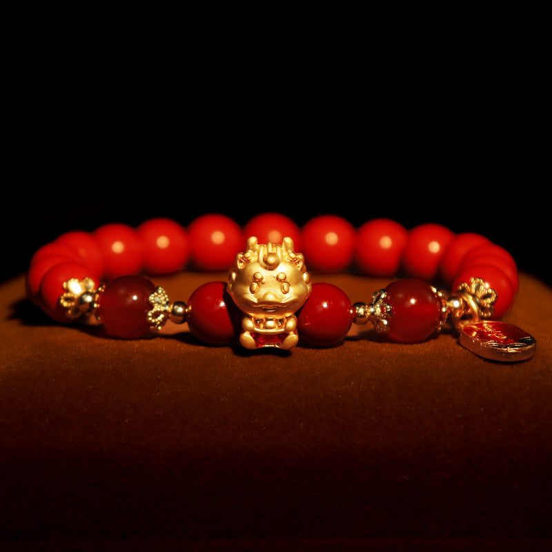 KarmaRipple's Year of the Dragon Authentic Cinnabar Ingot Protection Bracelet p5