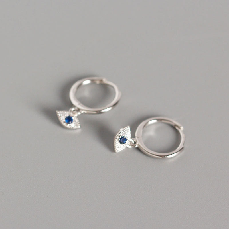 KarmaRipple's 925 Sterling Silver Evil Eye Blessing Protection Stud Earrings p1