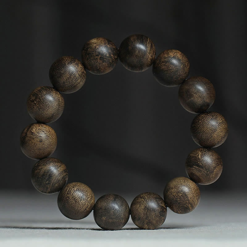 KarmaRipple's Nine Points Sinking Water Vietnam Hoi An Agarwood Peace Strength Bracelet p21