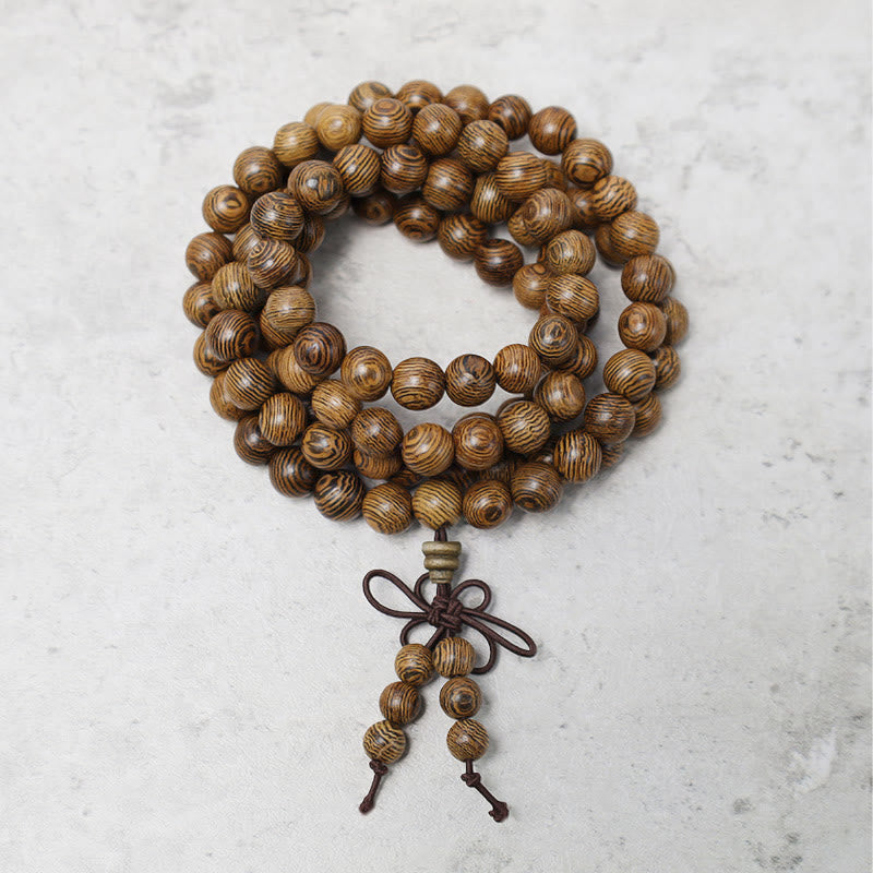 KarmaRipple's 108 Mala Beadwork Bracelet Prayer Meditation Sandalwood Elastic p27