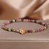 4mm Tourmaline Lily of the valley bracelet(Wrist Circumference: 14-16cm)