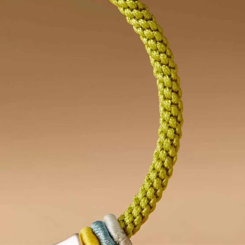 KarmaRipple's 999 Sterling Silver Red String Bamboo Enlightenment Bracelet p14