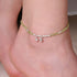 2mm Peridot Anklet(Circumference 23cm)