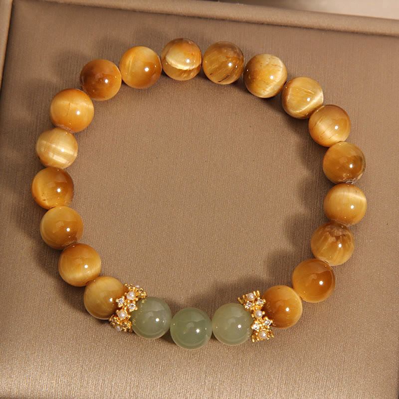 KarmaRipple's Tiger Eye Jade Courage Bracelet p5