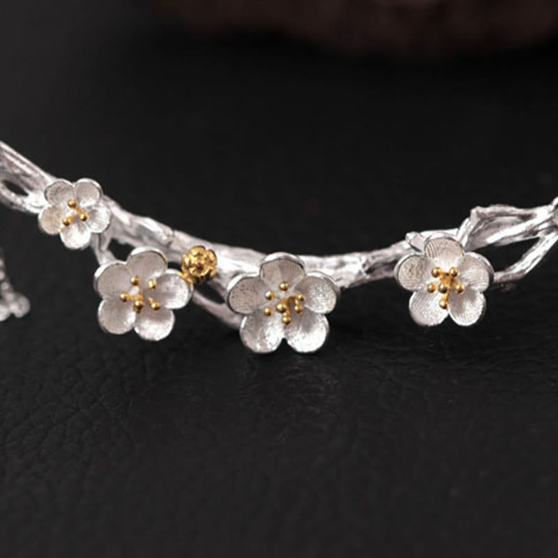 KarmaRipple's 925 Sterling Silver Plum Bossom Protection Pendant Necklace p11