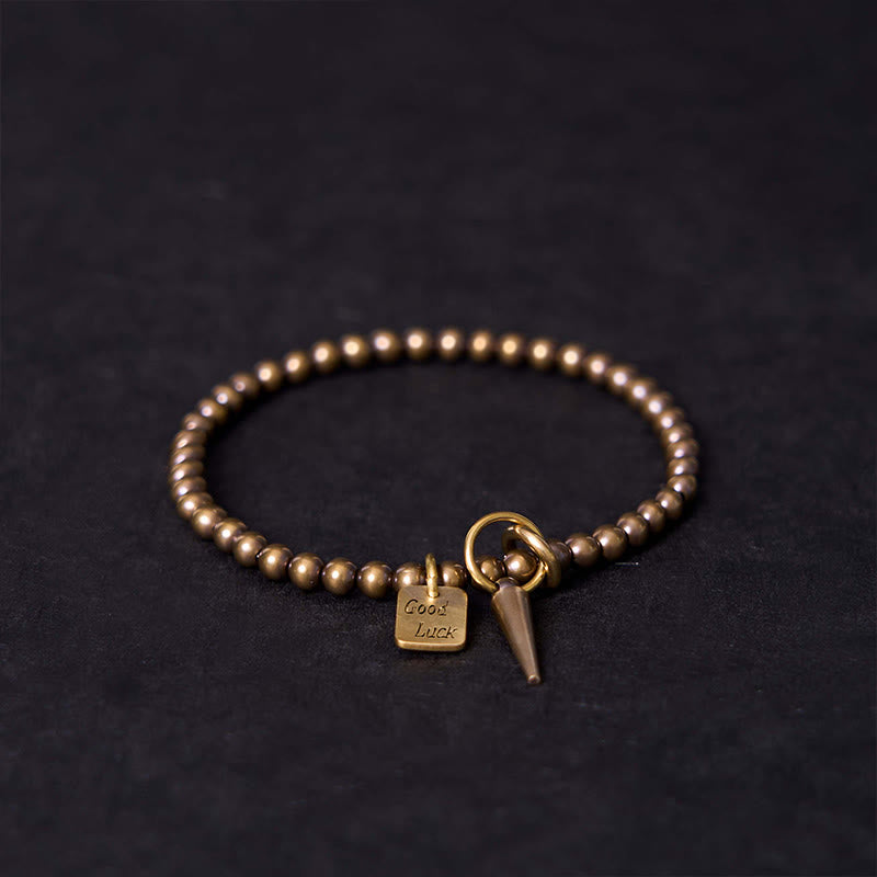 KarmaRipple's Vintage Bronze Brass Beadwork Fortune Balance Bracelet p14