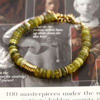 KarmaRipple's Gild Cyan Jade Success Balancing Bracelet