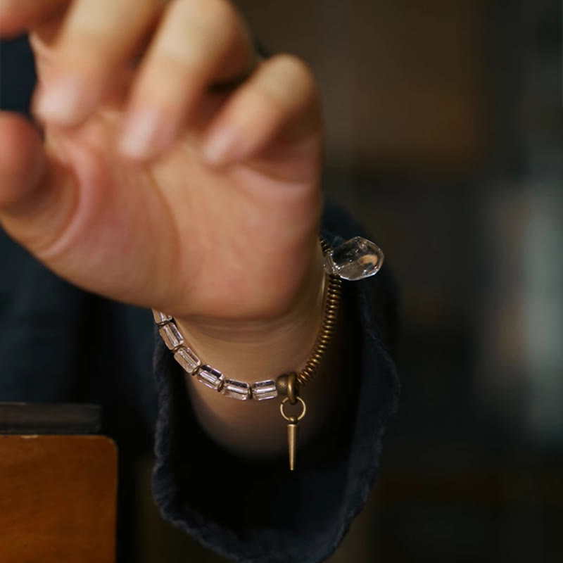 KarmaRipple's Bronze Ivory Gemstone Fortune Bracelet p7