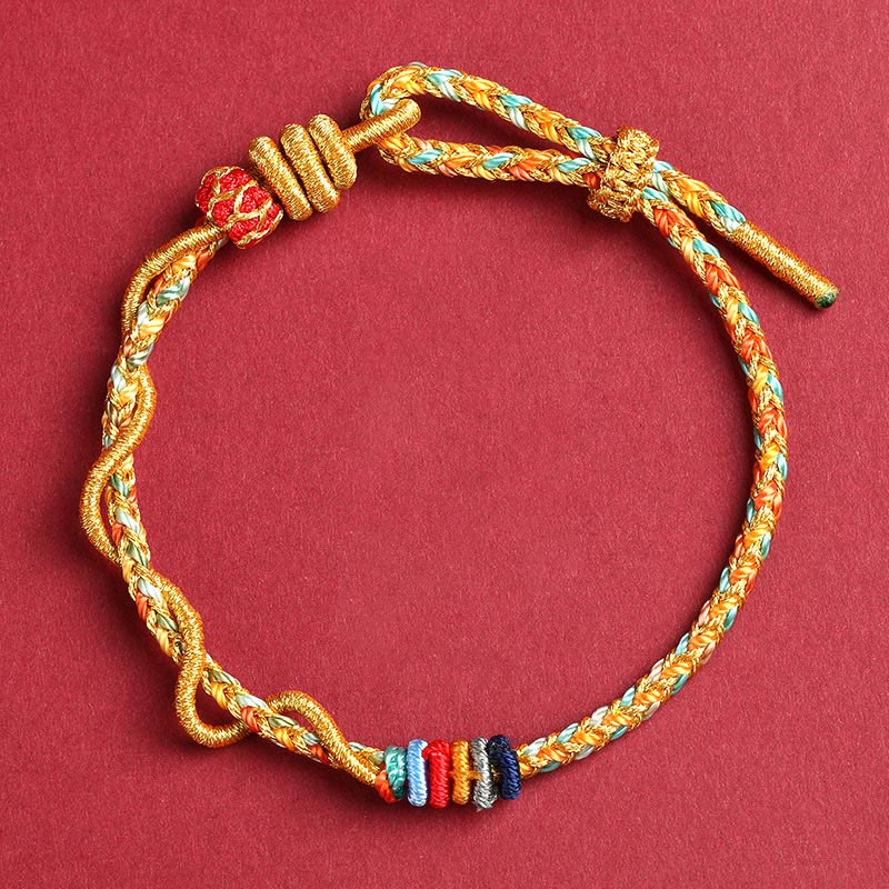 KarmaRipple's Yellow String Year Of The Snake Protection Woven Bracelet p6