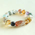 Super Seven Crystal Topaz Silver Sheen Obsidian(Wrist Circumference: 14-16cm)