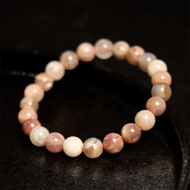 KarmaRipple's KarmaRipple Peach Moonstone Balancing Bracelet p4