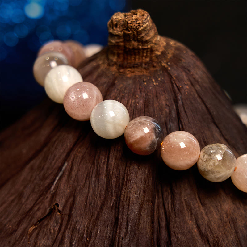 KarmaRipple's KarmaRipple Peach Moonstone Balancing Bracelet p5