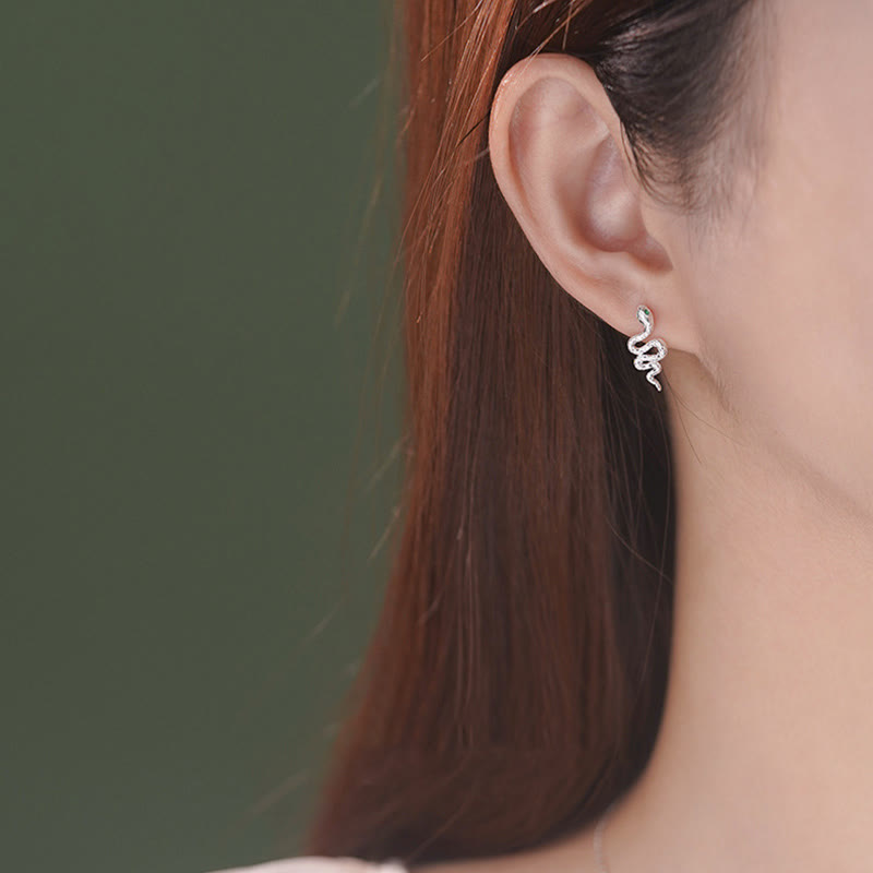 KarmaRipple's 925 Sterling Silver Year of the Snake Calm Pendant Necklace Ring Earrings Set p9