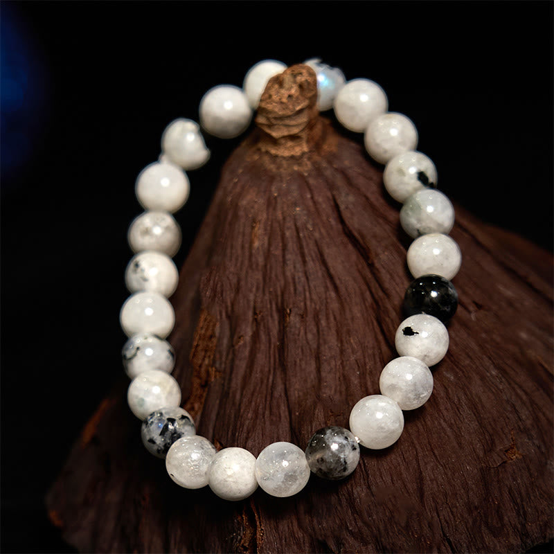 KarmaRipple's Rainbow Moonstone Balance Bracelet p3