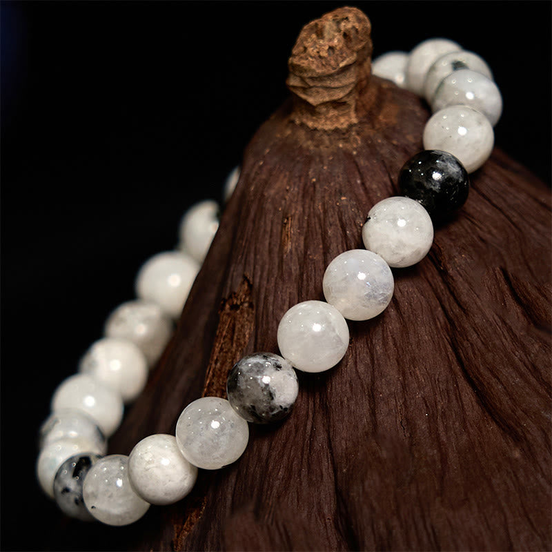 KarmaRipple's Rainbow Moonstone Balance Bracelet p1