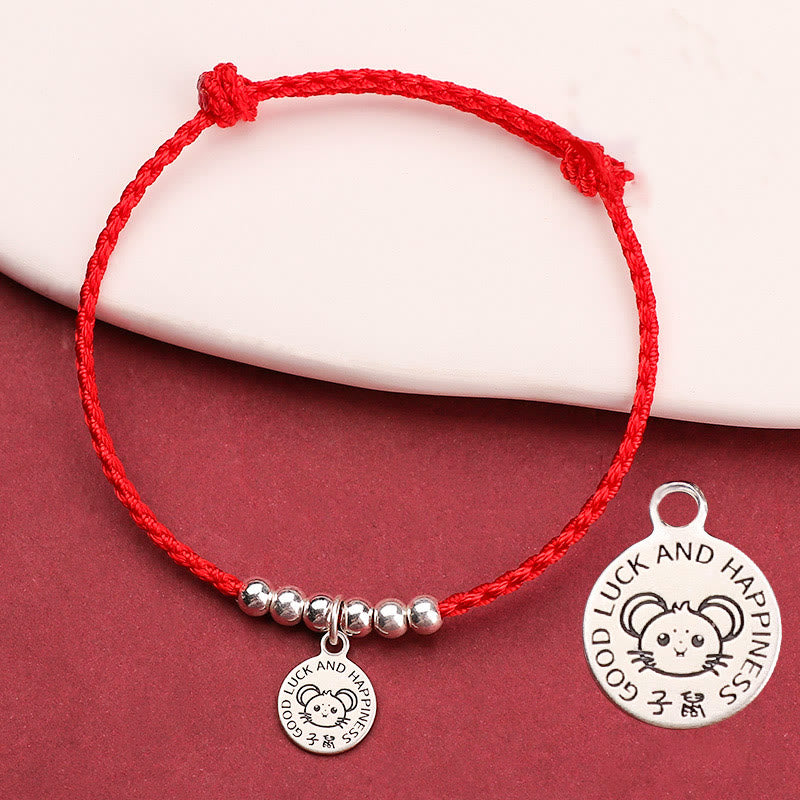 KarmaRipple's Chinese Zodiac Kid Red String 999 Sterling Silver Protection Bracelet p2