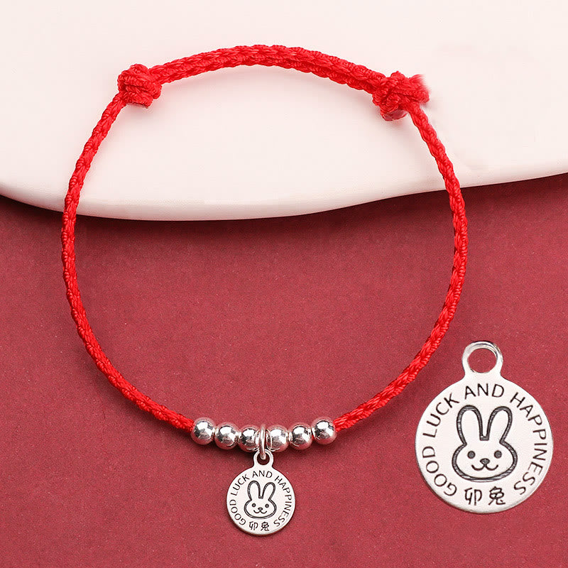 KarmaRipple's Chinese Zodiac Kid Red String 999 Sterling Silver Protection Bracelet p31