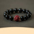 12mm Black Obsidian Cinnabar-Horse