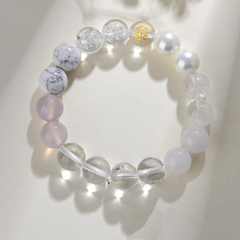 KarmaRipple's Five Elements Various Agate Gemstone Rutilated Quartz Tiger Eye Yellow Agate Citrine Fortune Bracelet p4