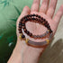 Gray Agate Sandalwood Double Wrap(Wrist Circumference: 14-16cm)