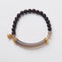 Gray Agate Black Sandalwood(Wrist Circumference: 14-16cm)