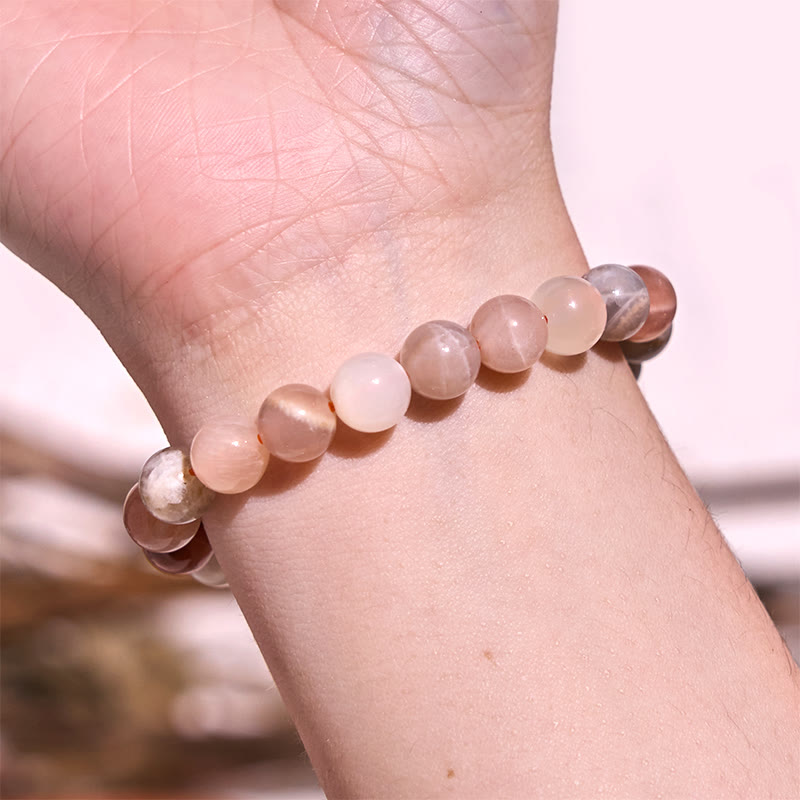 KarmaRipple's KarmaRipple Peach Moonstone Balancing Bracelet p2