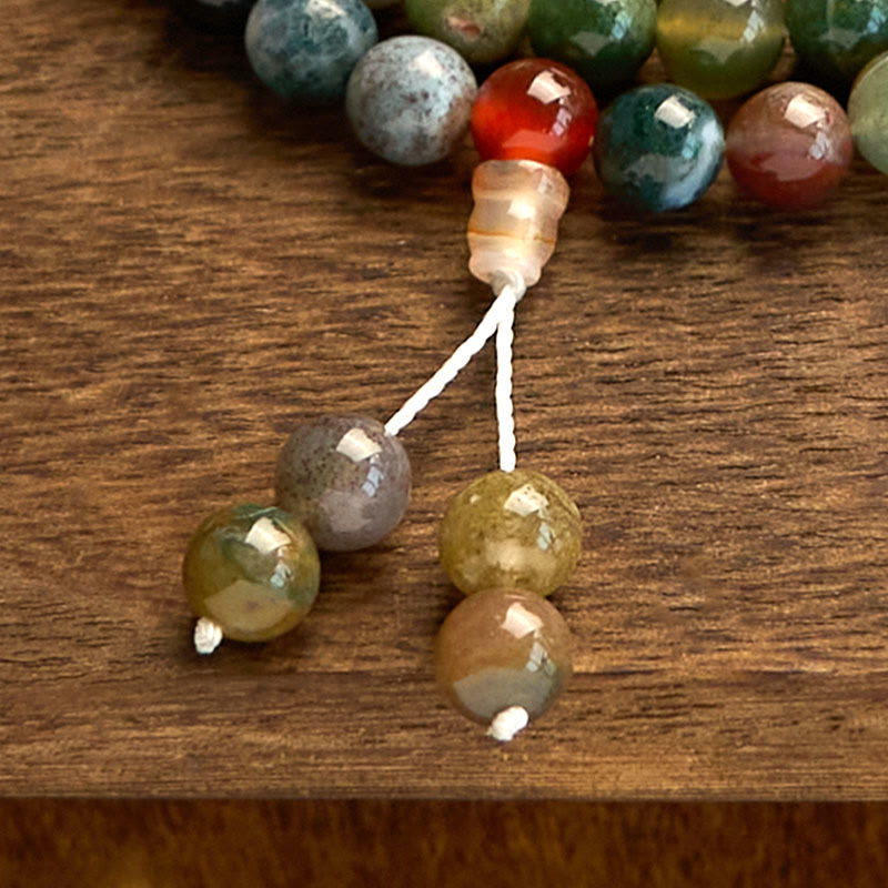 KarmaRipple's 108 Mala Beadwork Authentic Stone'ss Agate Multi-turn Balancing Bracelet p6