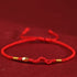 Red(Wrist Circumference 14-18cm) / 999 Gold Snake