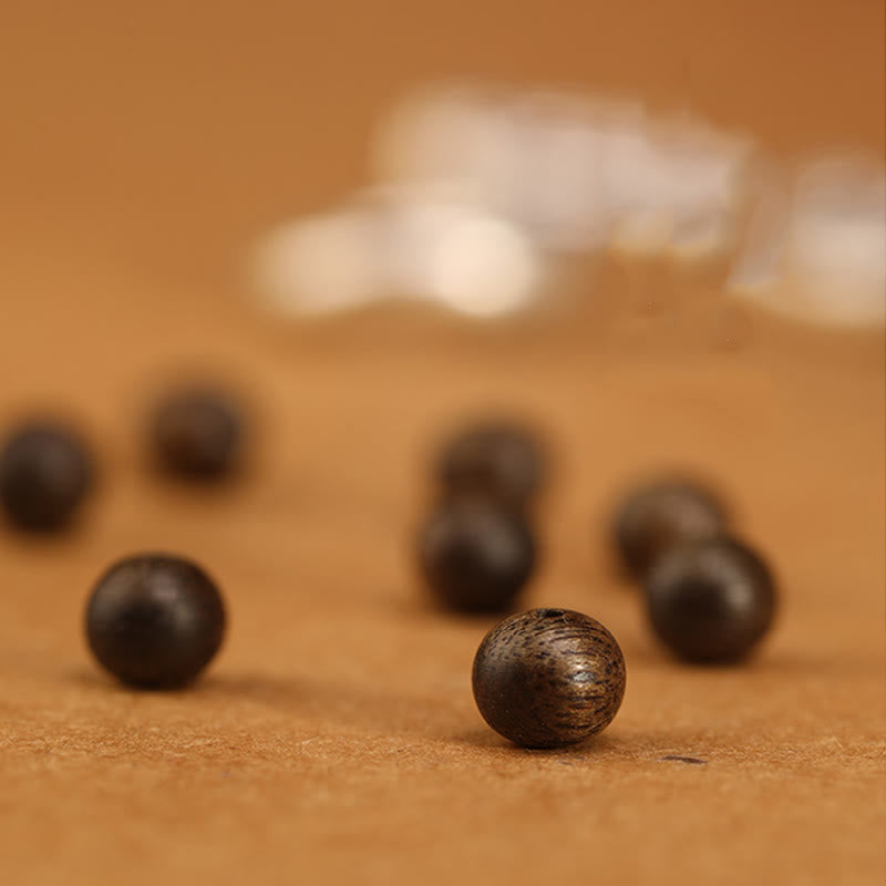 KarmaRipple's 999 Sterling Silver Year of the Snake Round Circle Agarwood Protection Pendant Necklace p12