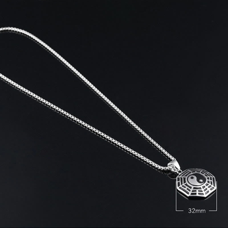 KarmaRipple's Titanium Steel Bagua Yin Yang Pattern Balance Pendant Necklace p17