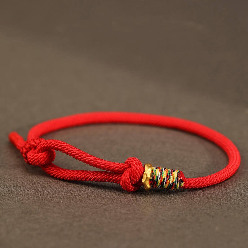 KarmaRipple's Red String 925 Sterling Silver 999 Sterling Silver Coin Fortune Bracelet p20