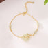 Hetian Jade Golden 925 Sterling Silver(Wrist Circumference: 14-18cm)