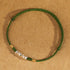 925 Sterling Silver Grass Green Rope / Anklet(Circumference 19-23cm)