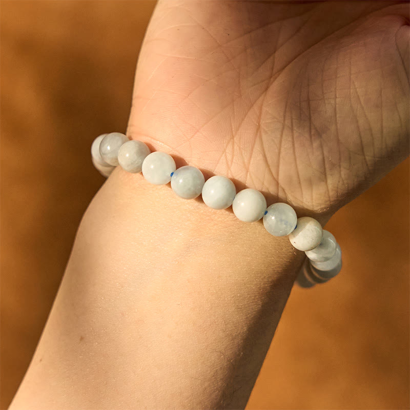KarmaRipple's Authentic Aquamarine Balancing Bead Bracelet p4