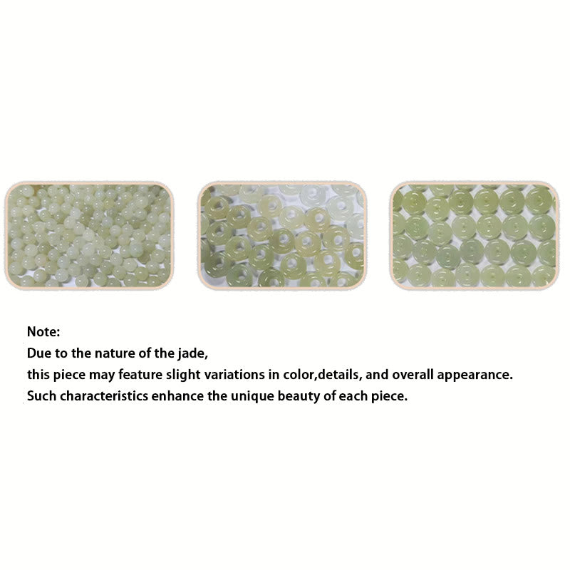 KarmaRipple's 925 Sterling Silver Authentic Hetian Jade Gourd Peace Buckle Zircon Fortune Bracelet Pendant Necklace Earrings p9